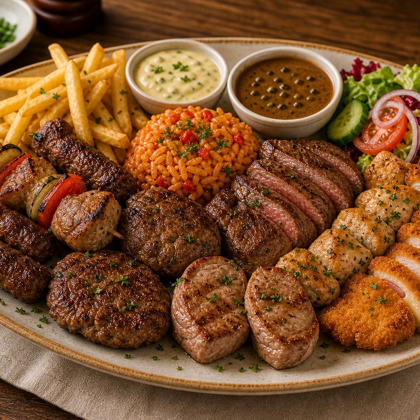 Platters for several guests